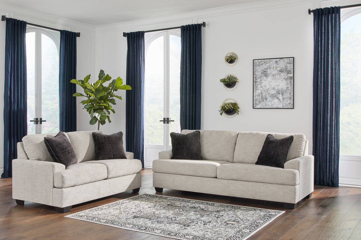 Vayda Pebble Sofa and Loveseat 33104