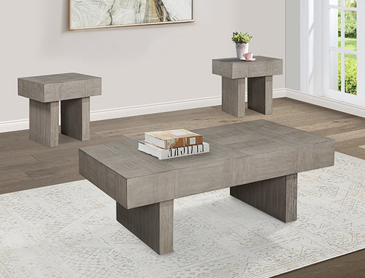 Crawley Grey 3pc Coffee Table Set 4214