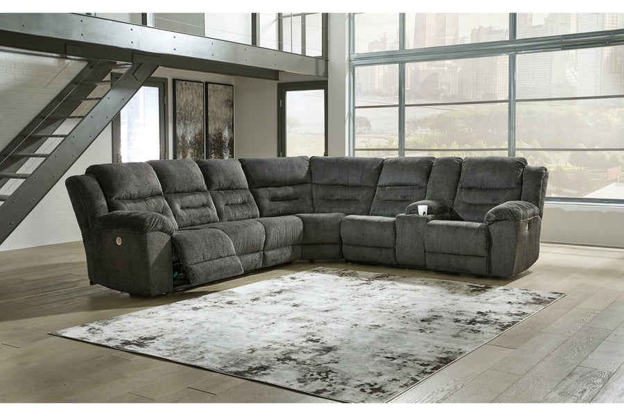 Nettington Smoke POWER 4pc Sectional 44101