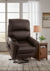 Shadowboxer Power Chocolate Lift Recliner  47104