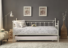 Load image into Gallery viewer, Lorena White Metal Daybed with Trundle