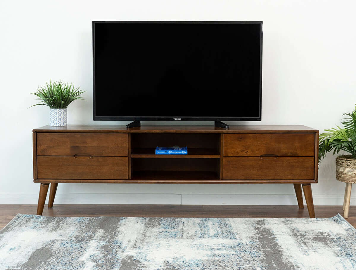 Adrian  Walnut 72"TV Stand