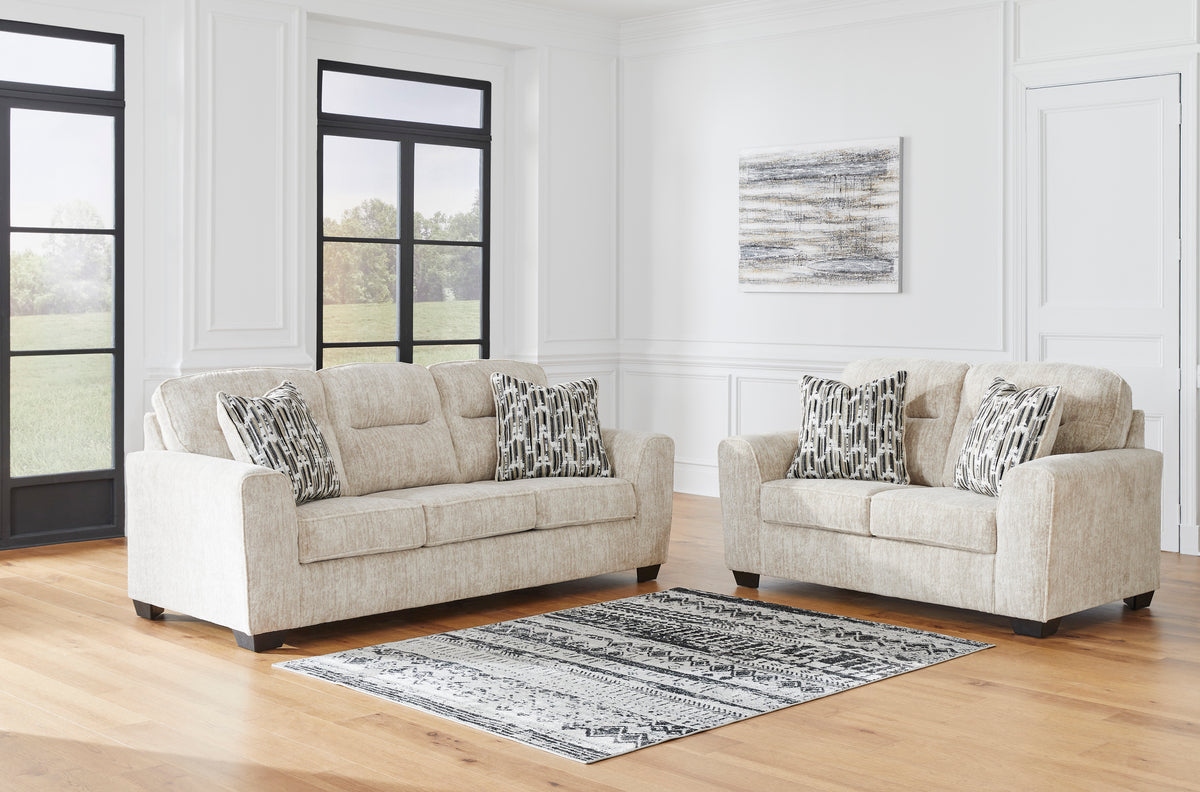 Lonoke Parchment Sofa and Loveseat 50505