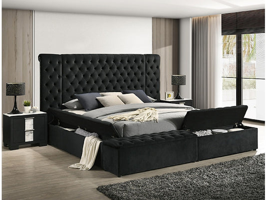 Liliana Black Queen Bed 5203