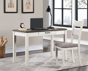 Dakota White Office Desk and Chair Set 5213