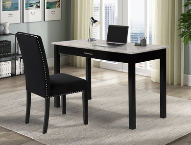 Lennon Black  Office Desk and Chair 5215