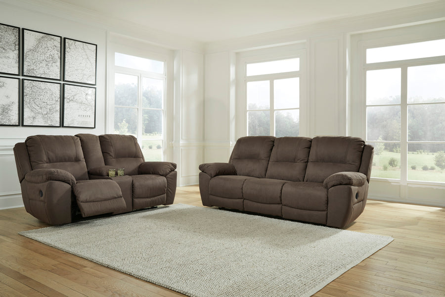 Next-Gen Gaucho Espresso Reclining Sofa and Loveseat 54204