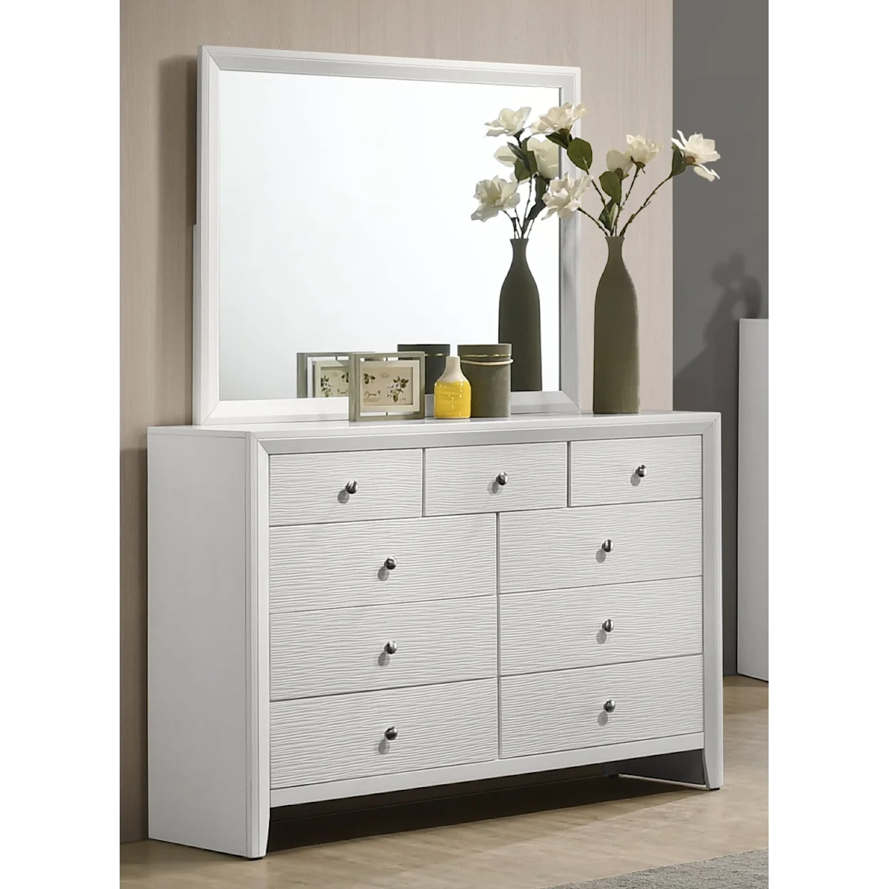 Evan White Youth Panel Bedroom Set B4710