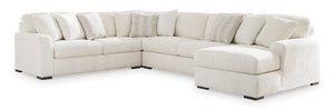 Chessington Ivory OVERSIZED 4pc RAF Chaise Sectional 61904