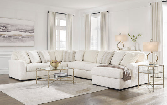 Chessington Ivory OVERSIZED 4pc RAF Chaise Sectional 61904