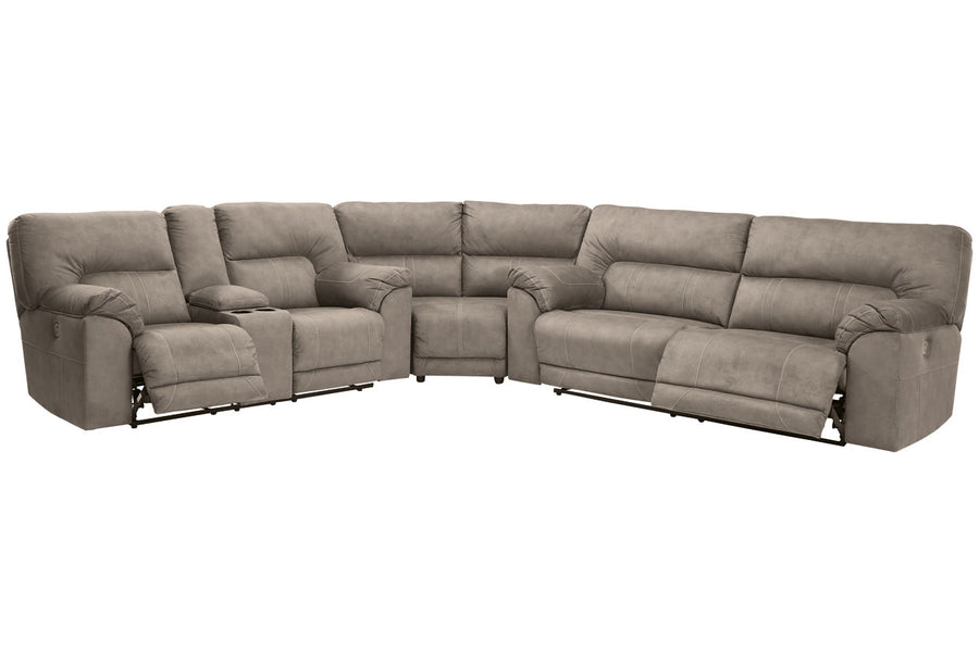 Cavalcade Slate 3pc POWER Reclining Sectional 77601