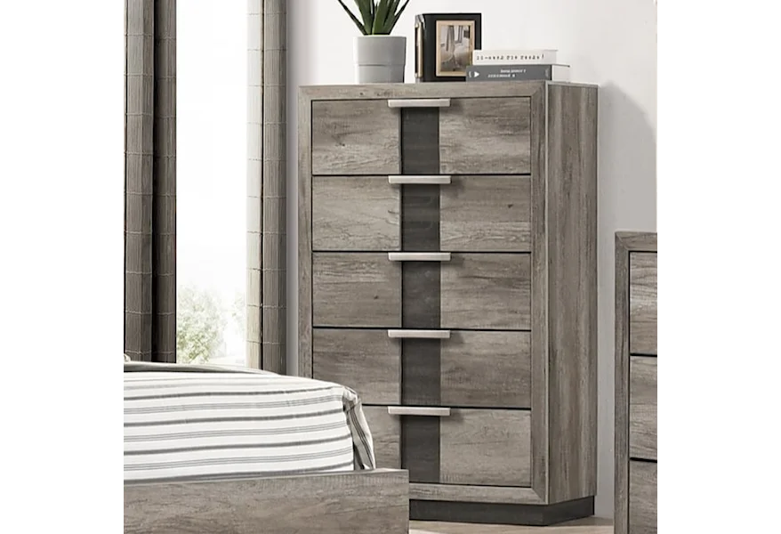 Rangley Grey Panel Bedroom Set B6830