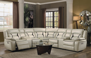 Amite Beige POWER Reclining Sectional | 8229