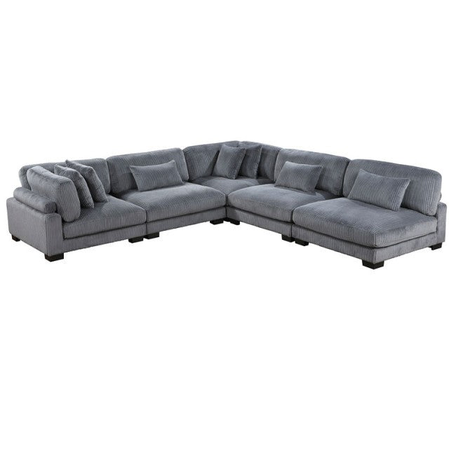 Traverse Gray 5pc Modular Sectional 8555