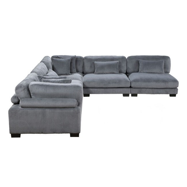 Traverse Gray 5pc Modular Sectional 8555