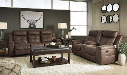 Jesolo Coffee Reclining Sofa & Loveseat 86704