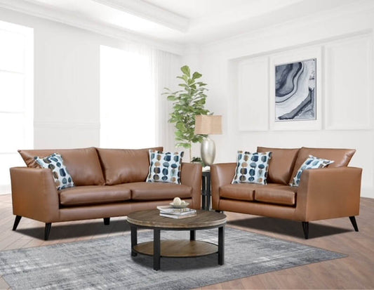 9000 Rust Sofa and Loveseat