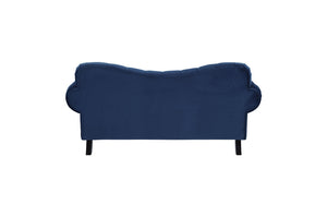 Rosalie Blue Velvet Sofa and Loveseat 9330