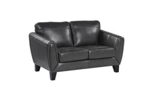 Load image into Gallery viewer, Spivey Dark Gray Leather Sofa and Loveseat 9460