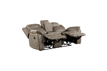 Load image into Gallery viewer, Centeroak Brown  Reclining Sofa and Loveseat 9479