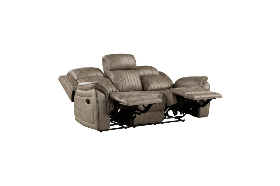 Centeroak Brown  Reclining Sofa and Loveseat 9479