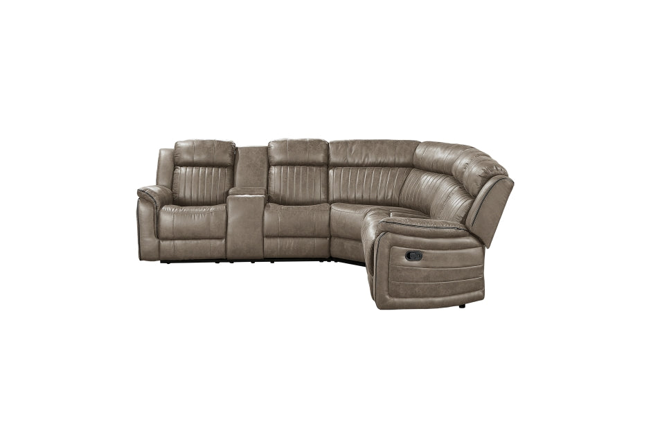 Centeroak Sandy Brown Reclining Sectional 9479