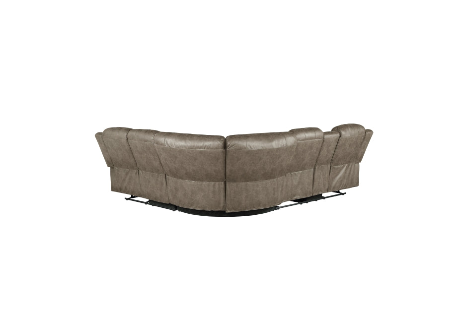 Centeroak Sandy Brown Reclining Sectional 9479