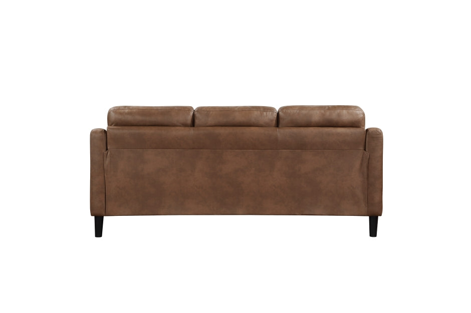 Mallory Brown Microfiber Sofa and Loveseat