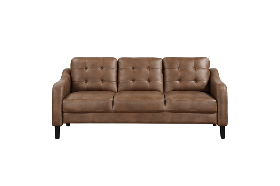 Mallory Brown Microfiber Sofa and Loveseat