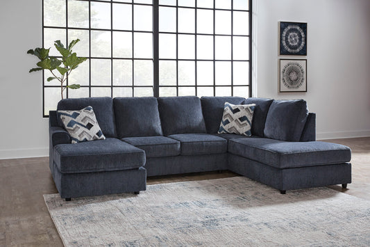 Albar Place Cobalt 2pc RAF Chaise Sectional 95302