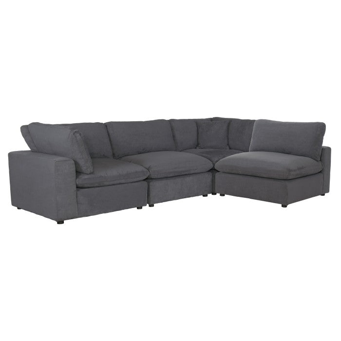 Guthrie Grey  Modular 5pc Sectional with Ottoman 9546