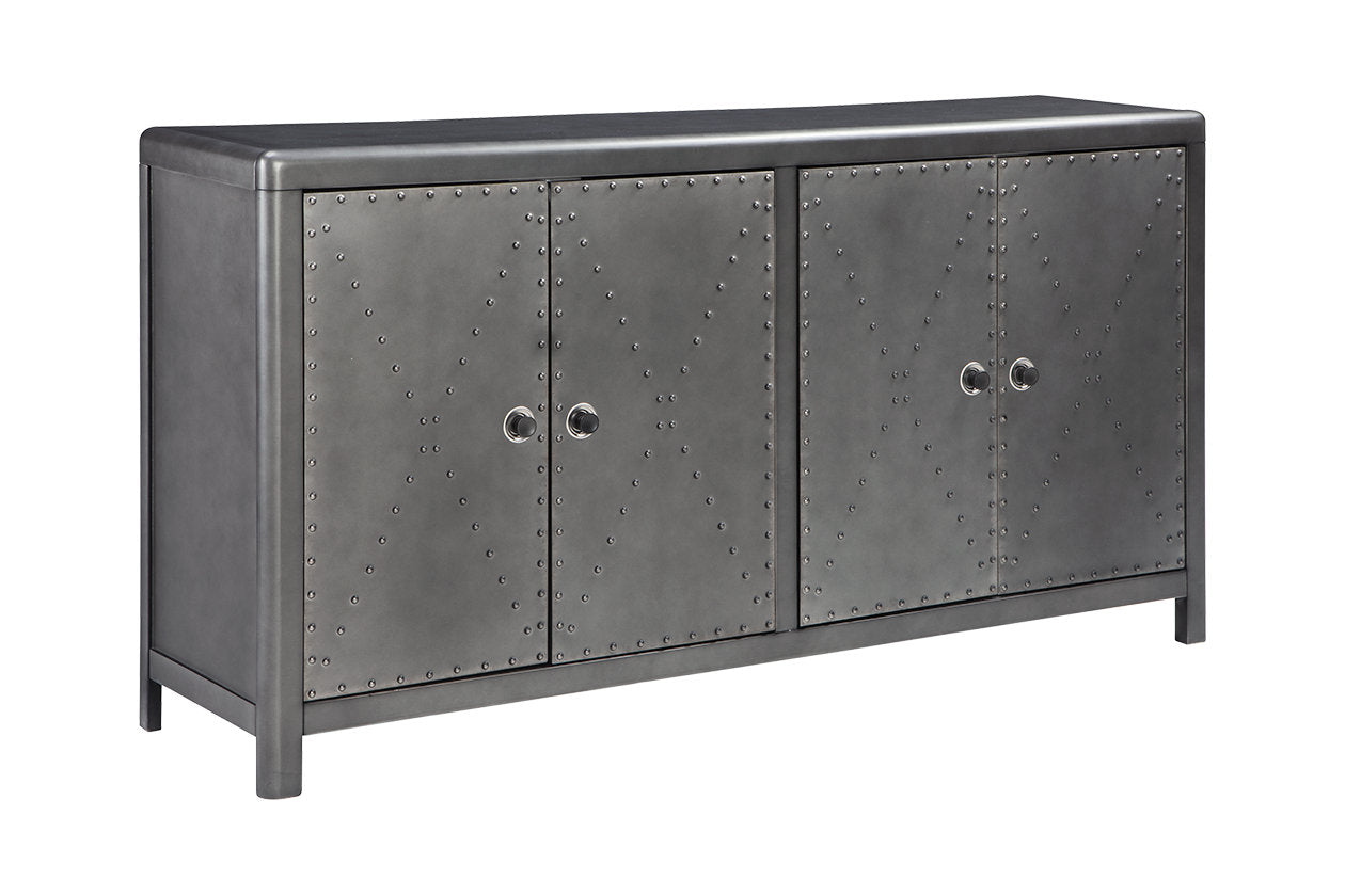 Rock Ridge Gunmetal Finish Accent Cabinet A4000034