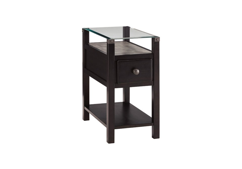 Diamenton Almost Black  End Table T217-771