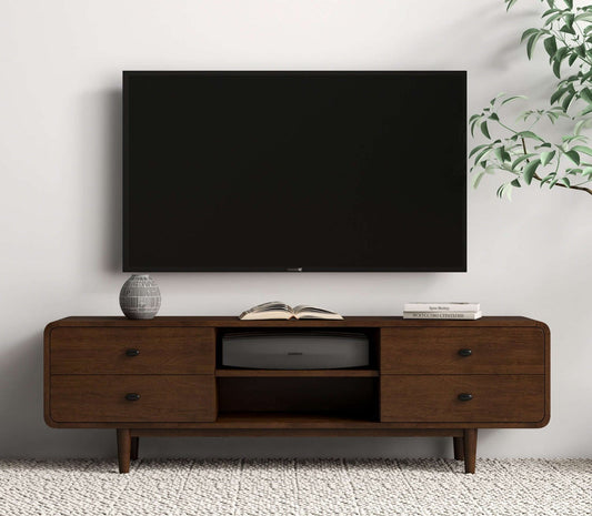 Alexa Brown Modern Style 72" TV Stand