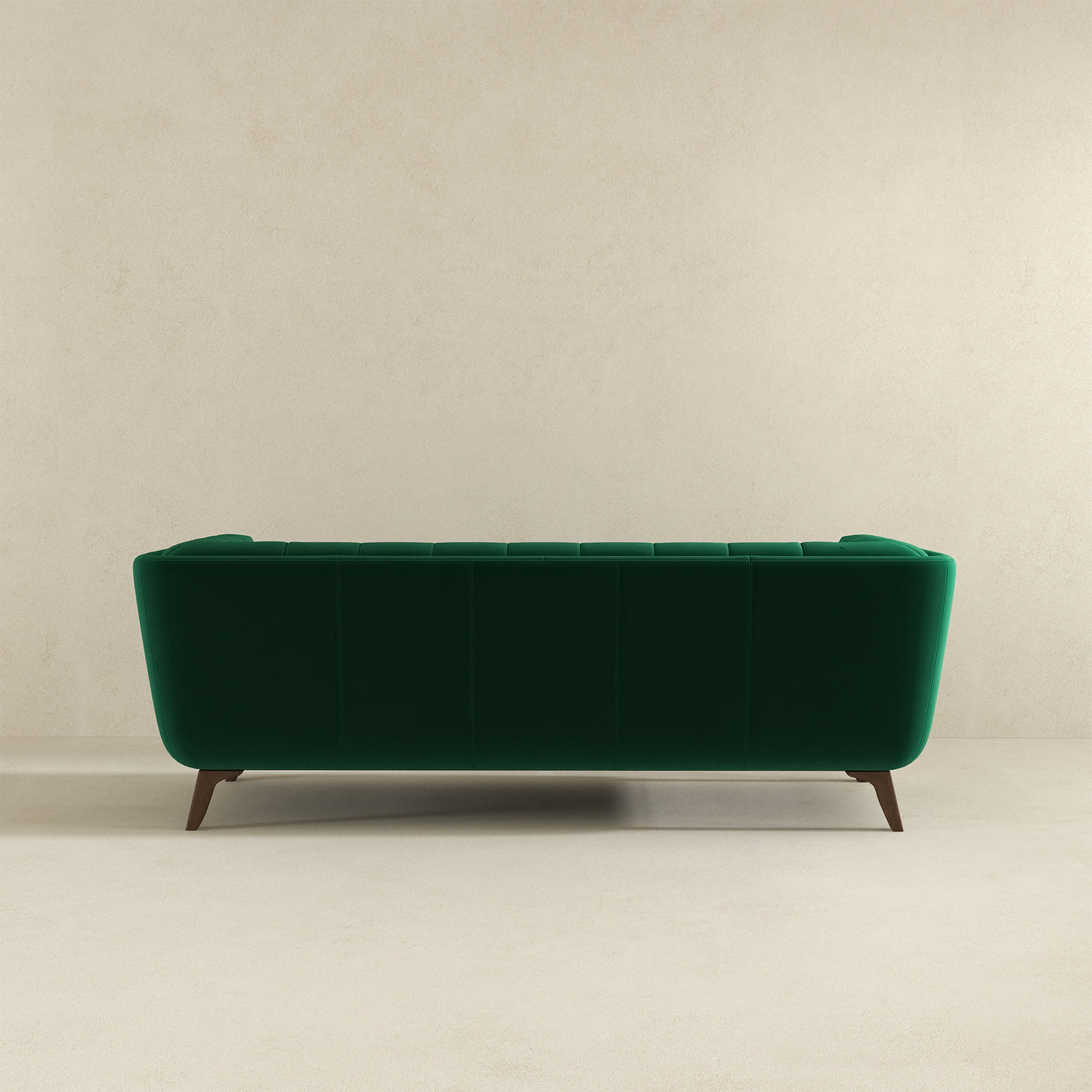 Addison 86" Green Velvet Modern Sofa