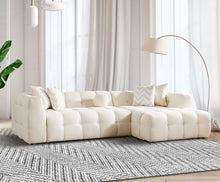 Load image into Gallery viewer, Alana Tufted Ivory Boucle Right Sectional Sofa