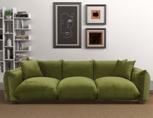 Load image into Gallery viewer, Arlo Olive Green Velvet Sofa
