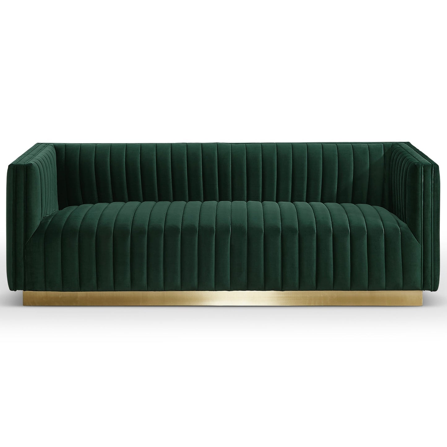 Manuel  Luxury Green Velvet Couch