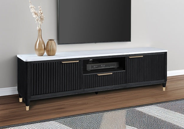 Kara Black 84" Tv Stand B1400