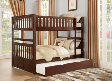 Rowe Cherry Full/Full Bunk Bed with Trundle| B2013