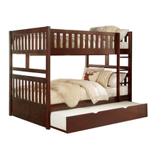 Load image into Gallery viewer, Rowe Cherry Full/Full Bunk Bed with Trundle| B2013