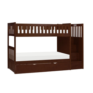 Rowe Twin/Twin Step Bunk Bed with Twin Trundle