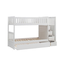 Load image into Gallery viewer, Galen Twin/Twin Step Bunk Bed with Trundle B2053
