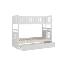Load image into Gallery viewer, Galen White Twin/Twin Bunk Bed with Trundle | B2053