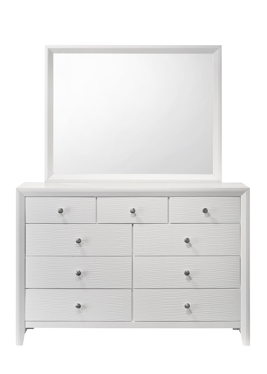 Denker White Panel Bedroom Set B4712