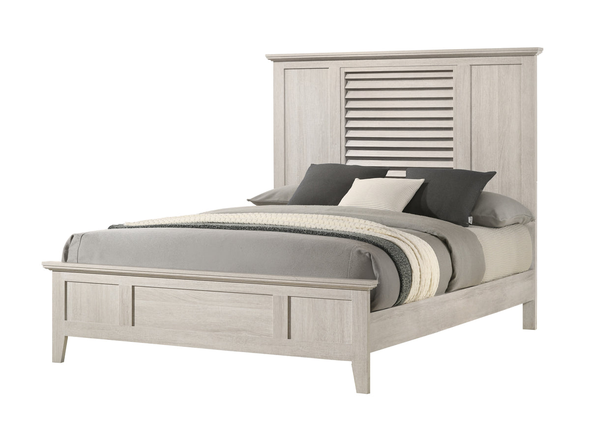 Sarter White Panel Bedroom Set B4740