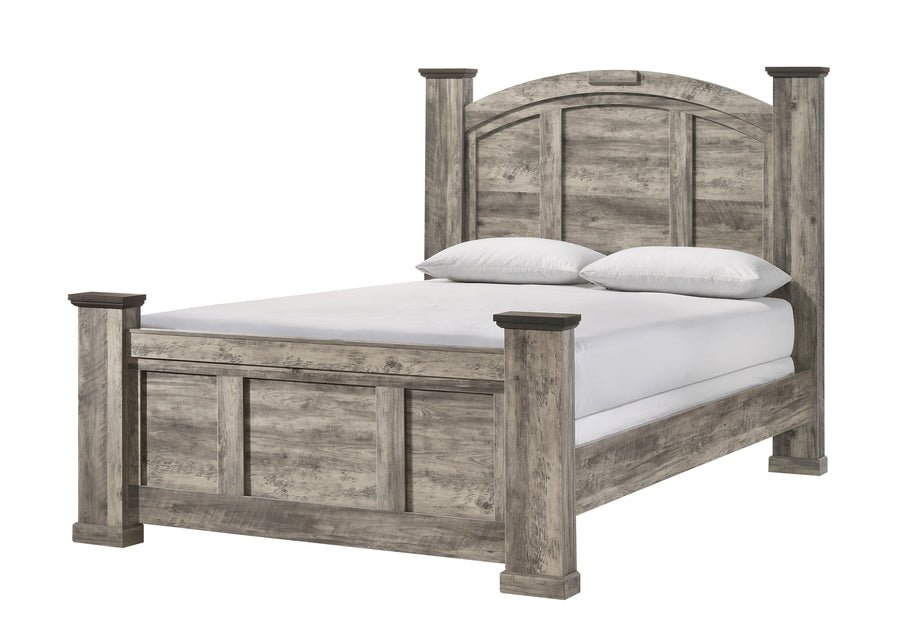 Ella-Mae Beige/Brown Poster Bedroom Set B6840