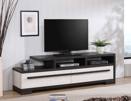 Remington Black/White 72" TV Stand B8162