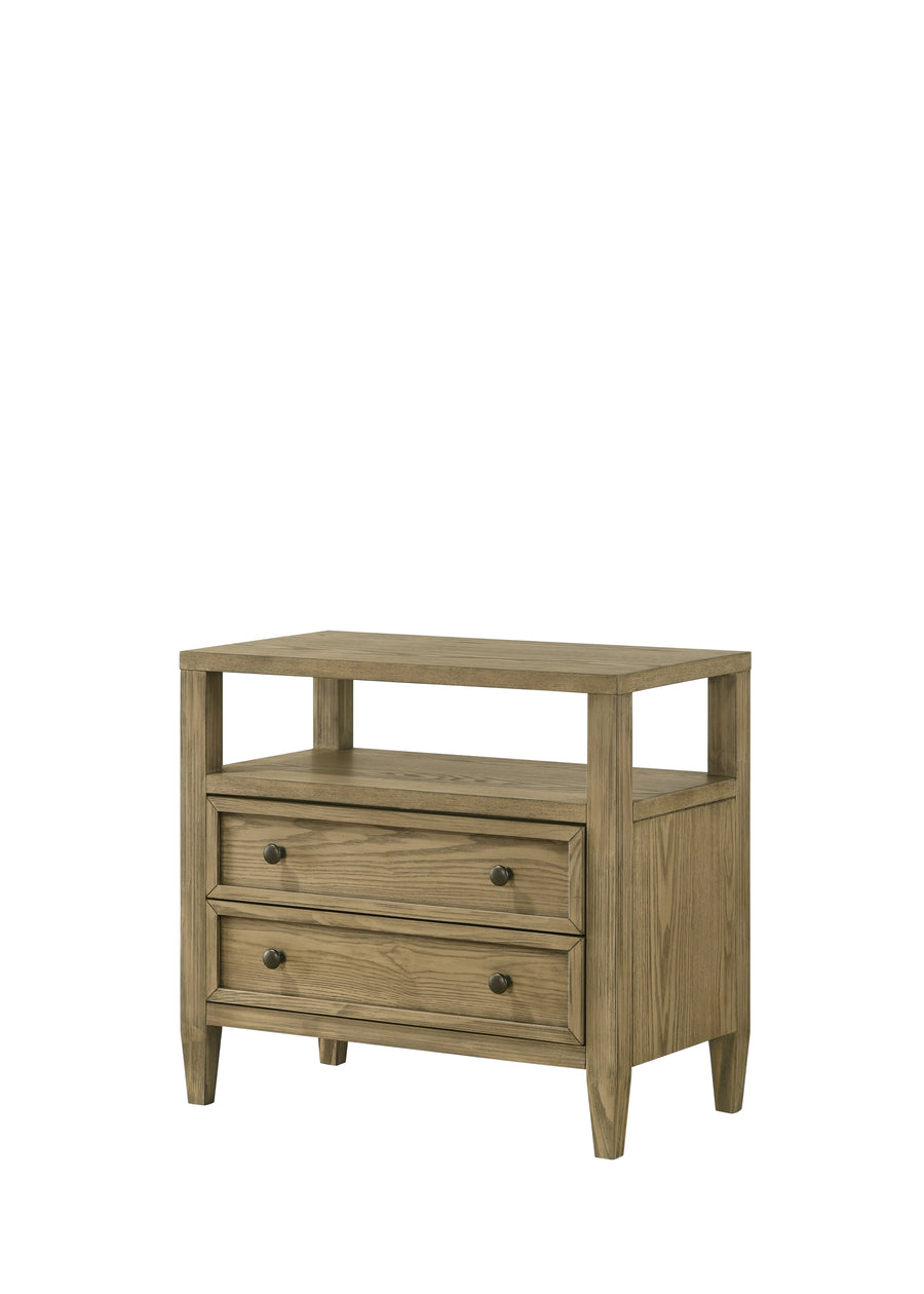 Sienna Rustic Natural Canopy Platform Bedroom Set B8250