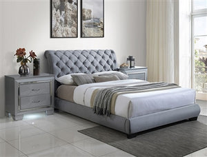 Carly Gray Finish Queen Bed 5093